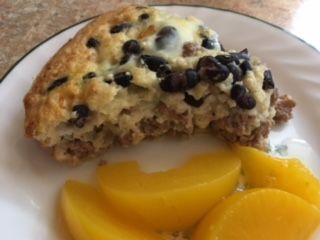 Ground Turkey & black bean Impossible Pie