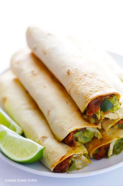 Healthy Chicken Taquitos