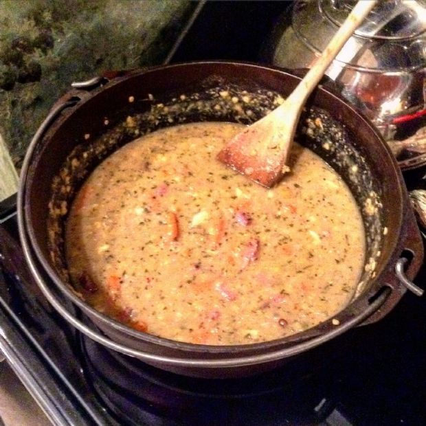 Hearty Red Lentil & Ham Soup