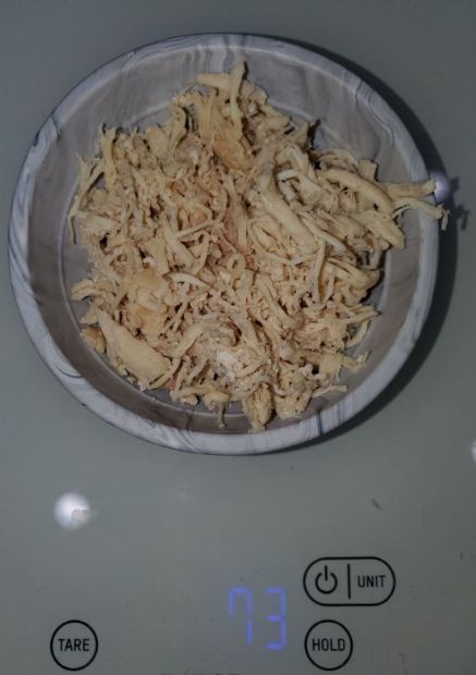 Instant Pot Shredded Chicken Breast (1srv = 1/10 recipe = 74 grams)
