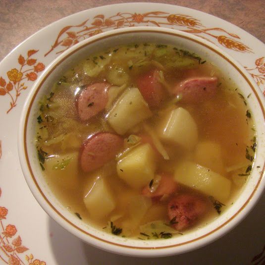 Easy Soups-Cabbage, Sausage, and Potato Soup (202 cal)