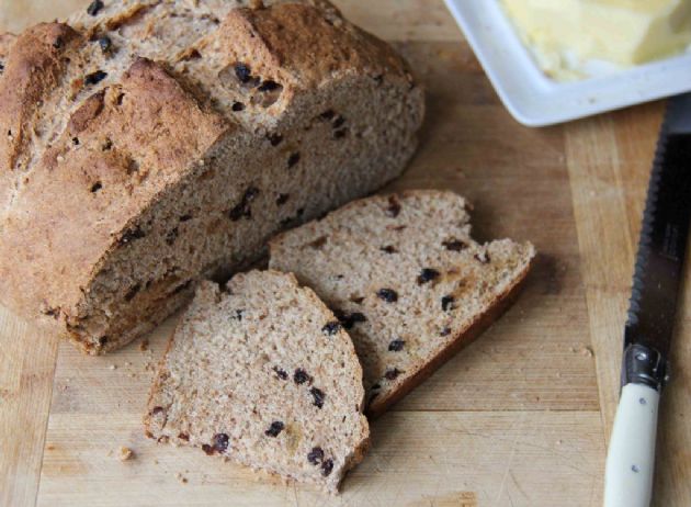 Irish Soda Bread -- Whole Wheat with Currants