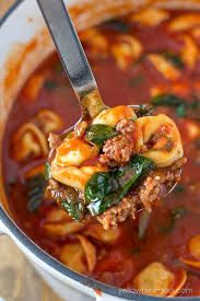 Italian Beef Tortellini Soup