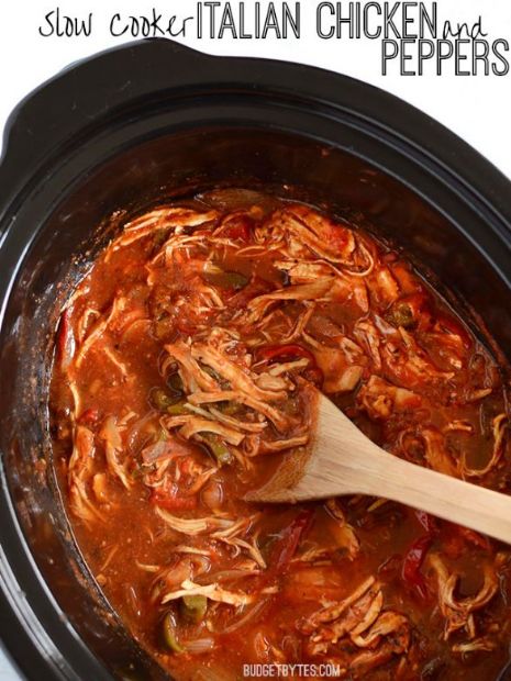 Italian Chicken & Peppers (Slow Cooker)