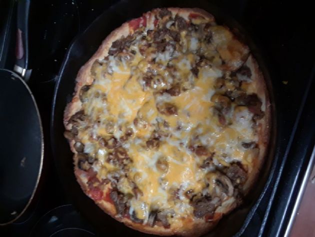 Keto Deep dish pan  Pizza 