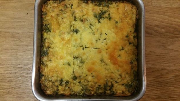 Keto Spinach Slice