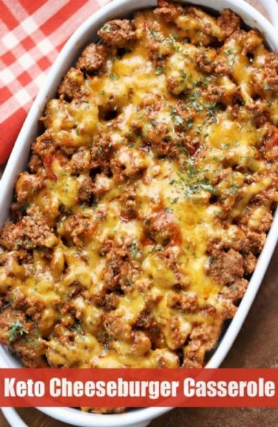 Keto cheeseburger casserole