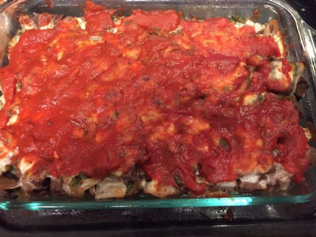 Keto cheesesteak casserole