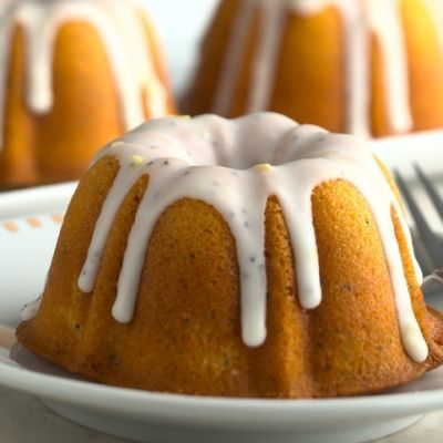 Lemon-Poppy Seed Baby Bundt Cakes