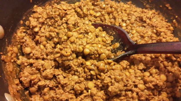 Lentil taco meat