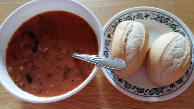 Linda's Bean And Beet Borscht