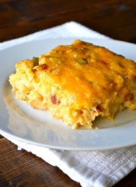 Loaded Cauliflower & Chicken Casserole