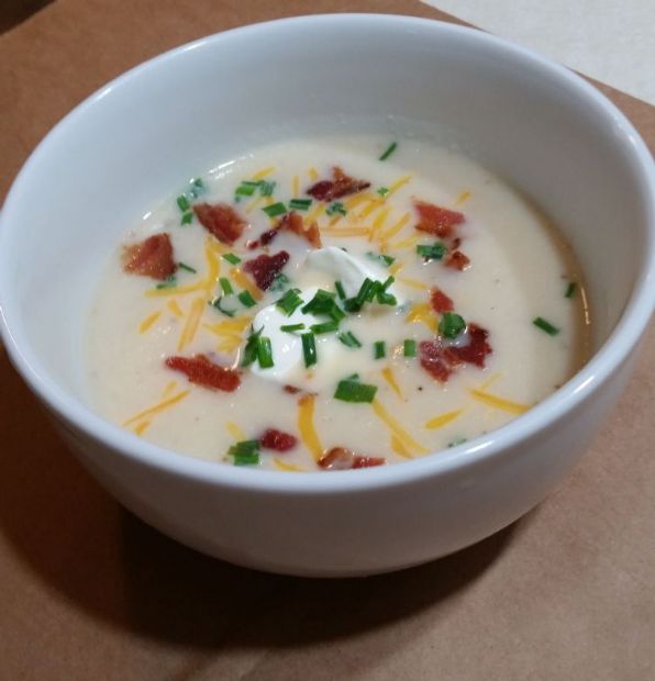 Loaded Potato (and Cauliflower) Soup