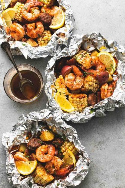 Low Country Boil Foil pack Recipe | SparkRecipes