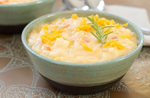 Low-Fat Cheddar Chowder