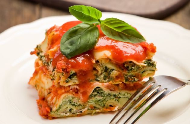 Lower Fat Spinach Lasagna
