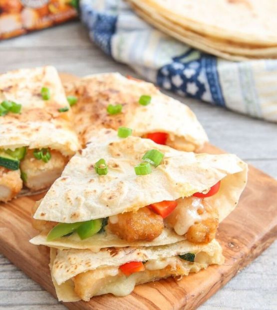 Mandarin Orange Chicken Quesadillas