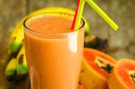 Mango, Papaya & Strawberry Yogurt Smoothie