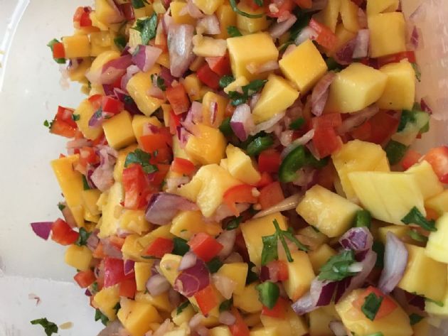 Mango Lime Cilantro Salsa