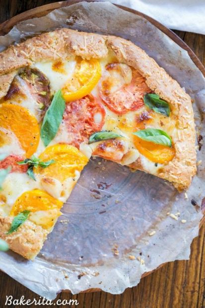 Mozzarella Heirloom Tomato Galette (paleo-gluten free)