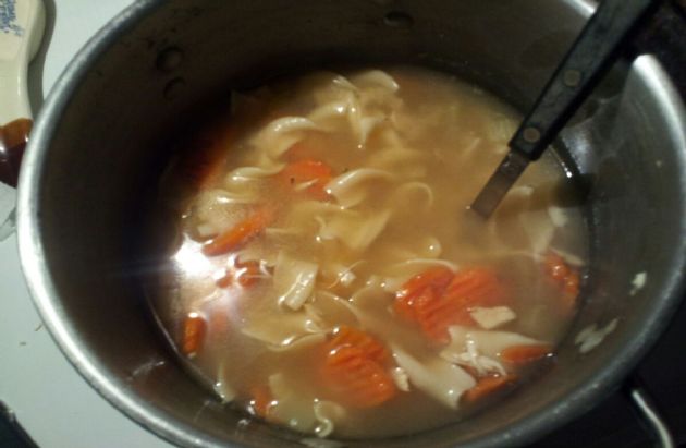 My homemade chicken noodle soup