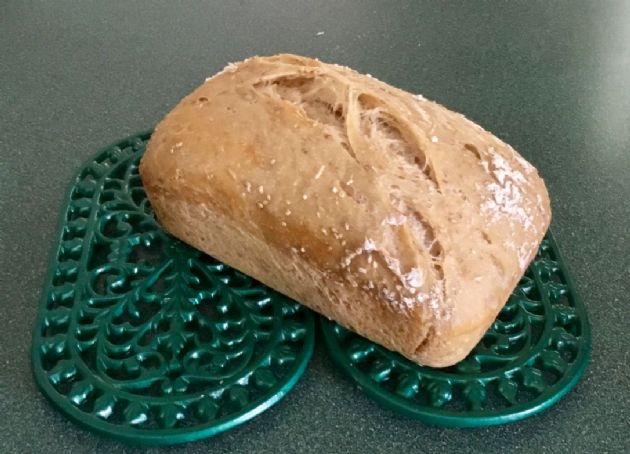 No-Knead Italian Sesame Seed Dutch Toaster Oven Loaf Bread
