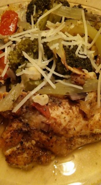 Old Bay Chicken Veggie Casserole