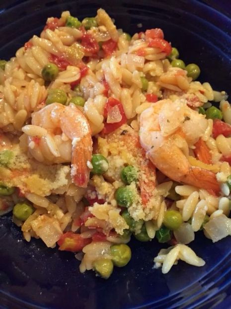 One Pot Lemon Orzo Shrimp