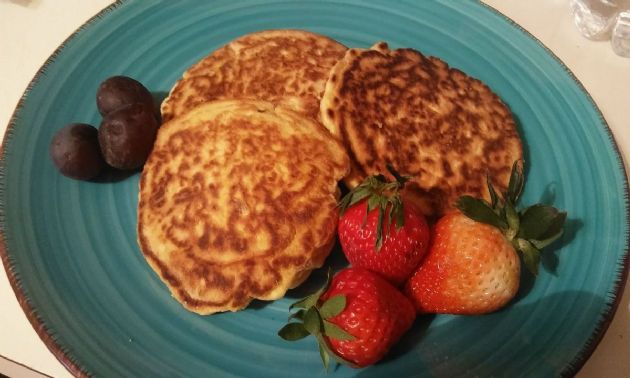 Orange cream oat cakes