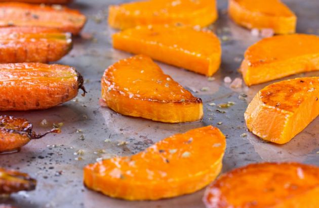 Oven Roasted Yams & Butternut Squash