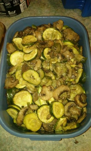 Oven Roasted Zucchini And Mushrooms Recipe | SparkRecipes