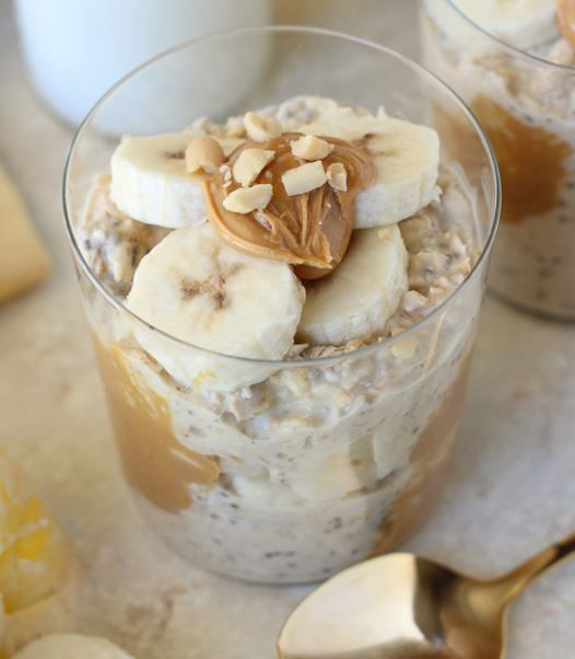 Peanut Butter Banana Overnight Oats 