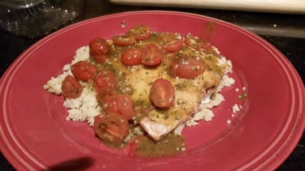 Pesto Salmon & Couscous