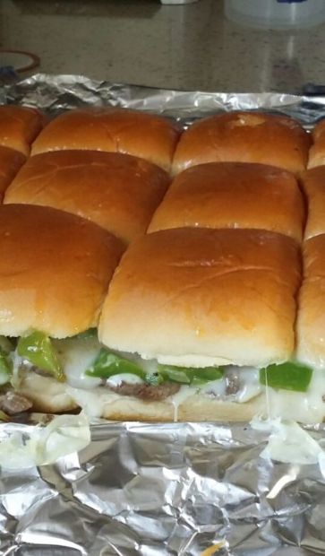 Phill cheesesteak sliders