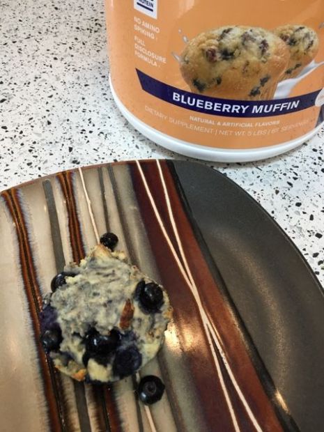 Protein Lemon Blueberry Chia Muffins