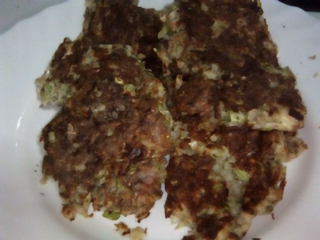 Protein cauli-zucchini pancakes 