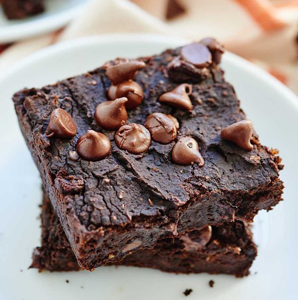 Pumpkin Black Bean Brownies