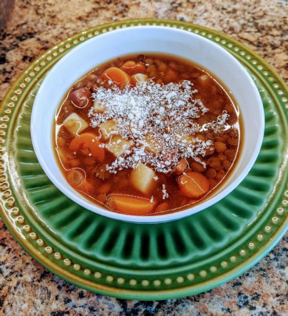 Quick Ham and Lentil Soup