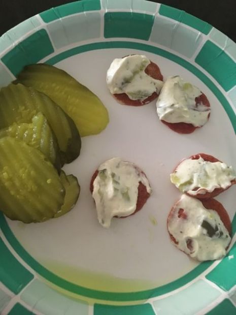 Quick keto chips and dip