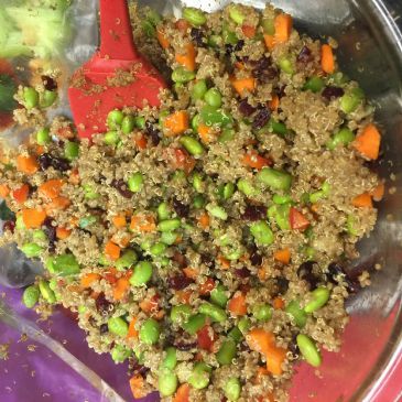 Quinoa Salad with Edamame and Cranberry