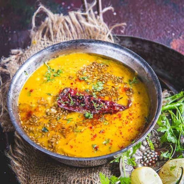 RED LENTIL-LASOONI DAHL PALAK