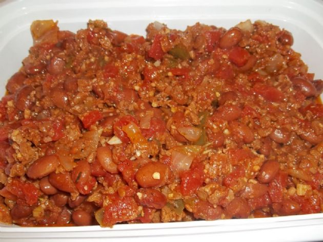 Red Bean Chili with Boca Veggie Ground Crumbles