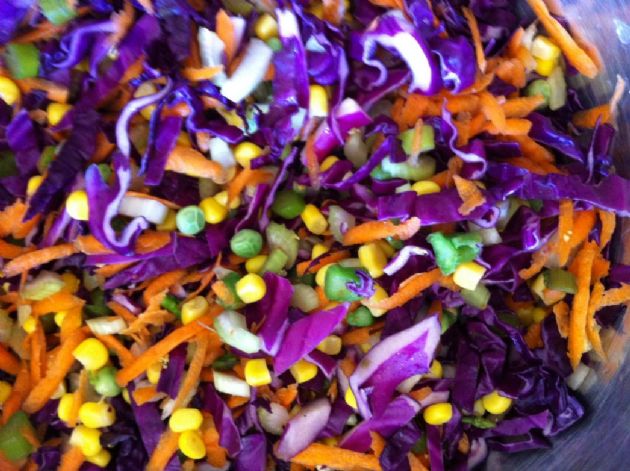 Red Cabbage Confetti Salad