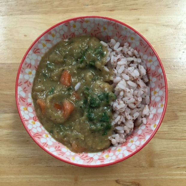 Red Lentil and Kale Curry IP Instant Pot