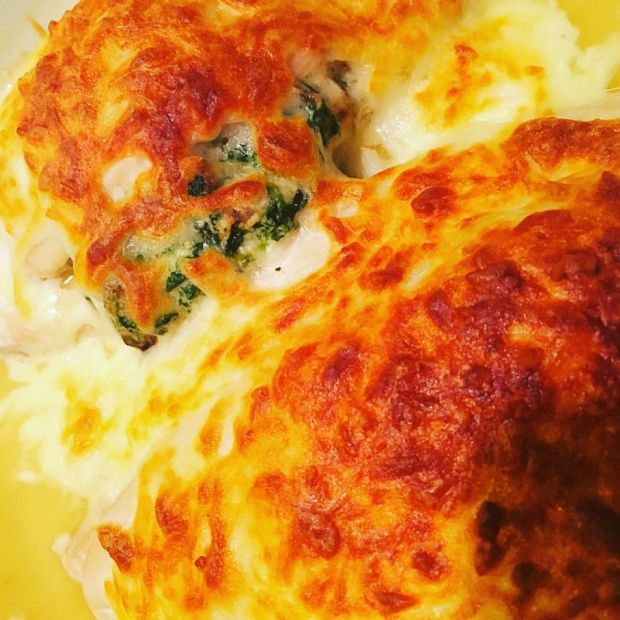 Ricotta and Spinach Stuffed Chicken