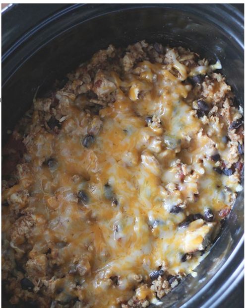 SLOW COOKER CHICKEN BURRITO BOWL