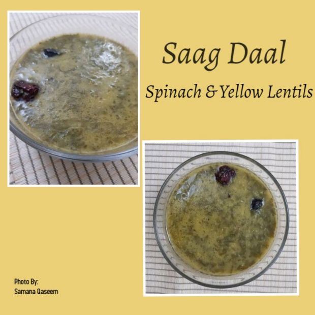 Saag Daal (Spinach & Yellow Lentils)