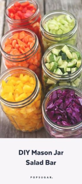 Salad Bar in the Fridge