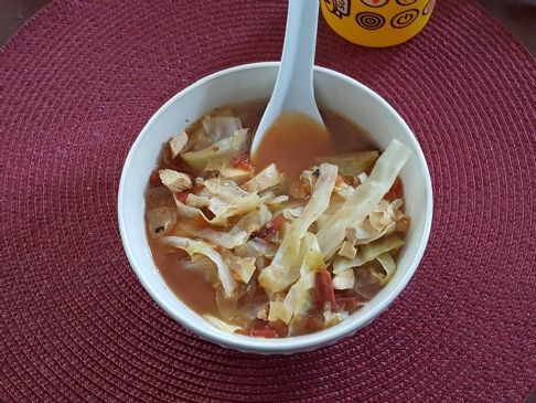 Savory Italian Chicken & Cabbage Soup