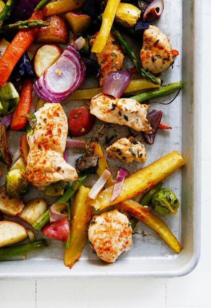 Sheet Pan Chicken and Veggie Dinner